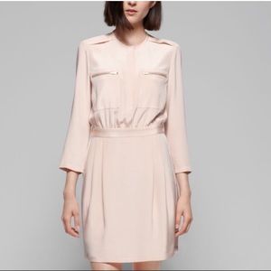 Theory Brunella Charmeuse Dress Blush Size 2 ☺️